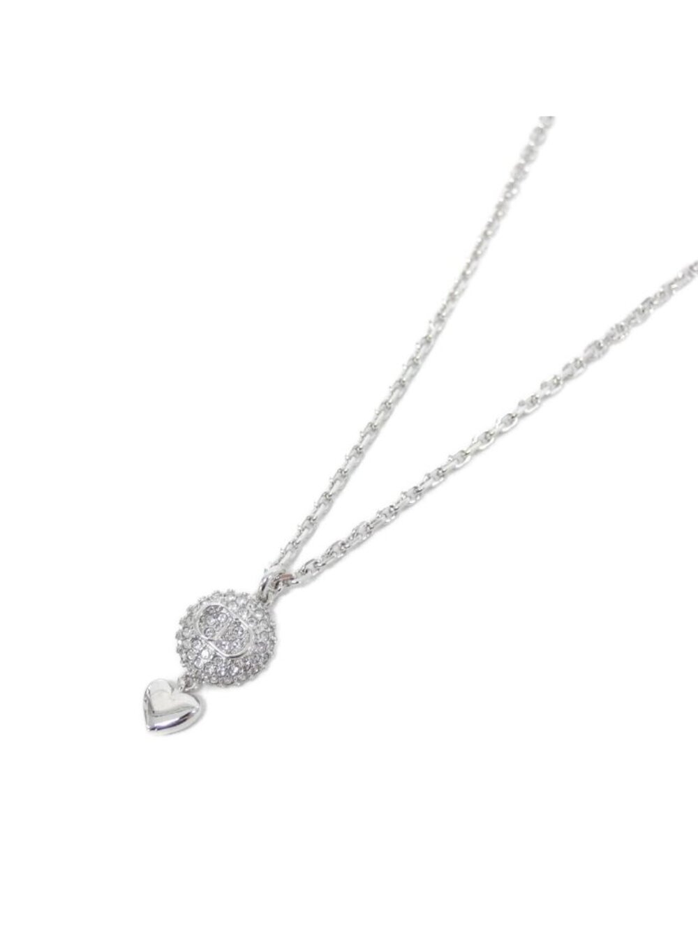 Dior CD Necklace Silver